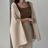 Louere 【取り外し可能パット付き】スクエアネックタンクトップ | Louere | 詳細画像4