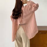 ピンク | callautia バックスリットシアーシャツ | JUNOAH