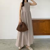 callautia リネン混バックオープンワンピース | JUNOAH | 詳細画像18