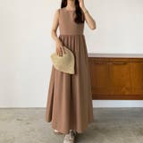 callautia リネン混バックオープンワンピース | JUNOAH | 詳細画像20