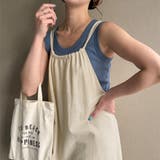 アイボリー | ソフトリネンライクバッククロスキャミワンピース | JUNOAH