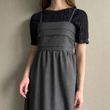 チャコール | タックフレアキャミワンピース | JUNOAH