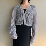 Wジップメッシュカットソーカーディガン | JUNOAH | 詳細画像10 