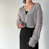 Wジップメッシュカットソーカーディガン | JUNOAH | 詳細画像12 