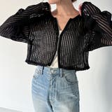 Wジップメッシュカットソーカーディガン | JUNOAH | 詳細画像2 