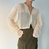 Wジップメッシュカットソーカーディガン | JUNOAH | 詳細画像6 