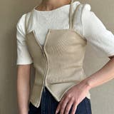 グレージュ | ダブルジップキャミビスチェ | JUNOAH