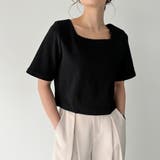 前後2wayリブチビTシャツ | JUNOAH | 詳細画像10 