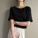 前後2wayリブチビTシャツ | JUNOAH | 詳細画像7 