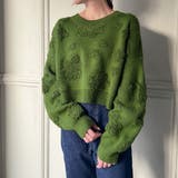 ショート丈花柄ニット | JUNOAH | 詳細画像10 