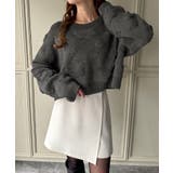 ショート丈花柄ニット | JUNOAH | 詳細画像24 