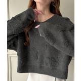 ショート丈花柄ニット | JUNOAH | 詳細画像25 