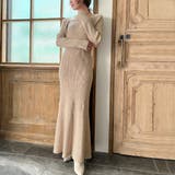 スクエアネック紐ニットマーメイドワンピース | JUNOAH | 詳細画像9