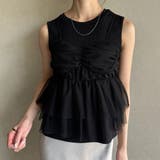 ブラック | チュールビスチェセットトップス | JUNOAH