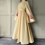 スリットスリーブパールデザインフレアワンピース | JUNOAH | 詳細画像14