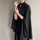 スリットスリーブパールデザインフレアワンピース | JUNOAH | 詳細画像2