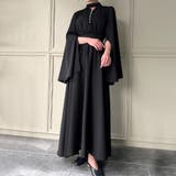 スリットスリーブパールデザインフレアワンピース | JUNOAH | 詳細画像5