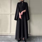 スリットスリーブパールデザインフレアワンピース | JUNOAH | 詳細画像6