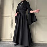 スリットスリーブパールデザインフレアワンピース | JUNOAH | 詳細画像7