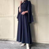 スリットスリーブパールデザインフレアワンピース | JUNOAH | 詳細画像9