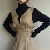 ベージュ | ヘリンボーンサイドベルトタイトジャンパースカート | JUNOAH