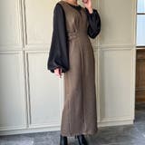 ヘリンボーンサイドベルトタイトジャンパースカート | JUNOAH | 詳細画像9 