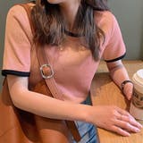 バイカラーリブカットソー 韓国ファッション | JUNOAH | 詳細画像9 