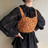 キャメル | ジャガードビスチェベスト | JUNOAH