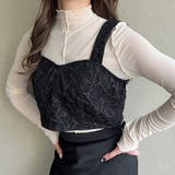 ジャガードビスチェベスト | JUNOAH | 詳細画像6 