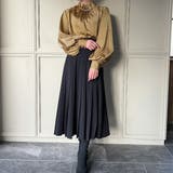 パール釦ウエーブタックブラウス | JUNOAH | 詳細画像12