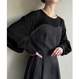 チャコール | シャツドッキングタックフレアワンピース | JUNOAH