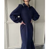 ピーチスキンポロシャツマーメイドワンピース | JUNOAH | 詳細画像4 