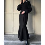 ピーチスキンポロシャツマーメイドワンピース | JUNOAH | 詳細画像8 