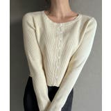 ラウンドネックラメニットカーディガン | JUNOAH | 詳細画像8 