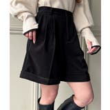 ブラック | ツータックウォームショートパンツ | JUNOAH