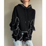 袖フリルパーカー | JUNOAH | 詳細画像2 