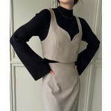 ウールライクビスチェ＆タイトスカートSET【秋冬もっちり素材】 | JUNOAH | 詳細画像4 