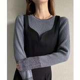 ウールライクビスチェ＆タイトスカートSET【秋冬もっちり素材】 | JUNOAH | 詳細画像8 