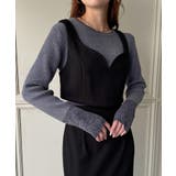 ウールライクビスチェ＆タイトスカートSET【秋冬もっちり素材】 | JUNOAH | 詳細画像9 