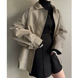 グレージュ | フェイクレザーステンカラードロストブルゾン | JUNOAH