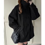 スタンドカラーミドルコート | JUNOAH | 詳細画像1