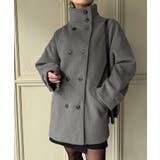 スタンドカラーミドルコート | JUNOAH | 詳細画像11