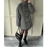 スタンドカラーミドルコート | JUNOAH | 詳細画像14