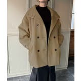 スタンドカラーミドルコート | JUNOAH | 詳細画像18