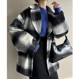 ブラック | シャギーコクーンショートコート | JUNOAH