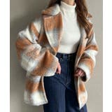 ブラウン | シャギーコクーンショートコート | JUNOAH