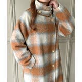 2wayオーバーサイズシャギーチェックロングコート | JUNOAH | 詳細画像10