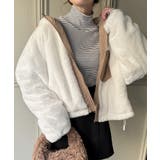 ファーナイロンリバーシブルブルゾン | JUNOAH | 詳細画像21