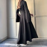 2wayスリーブフロントジップウエストタックワンピース【ペチスカートセット】 | JUNOAH | 詳細画像6 