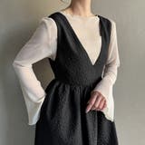 2wayふくれジャガードジャンバースカート | JUNOAH | 詳細画像2 